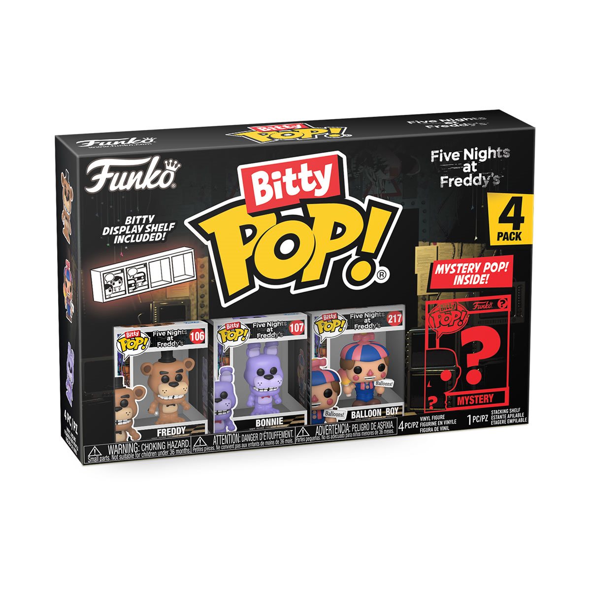 Bitty Pop FNAF Freddy 4pk