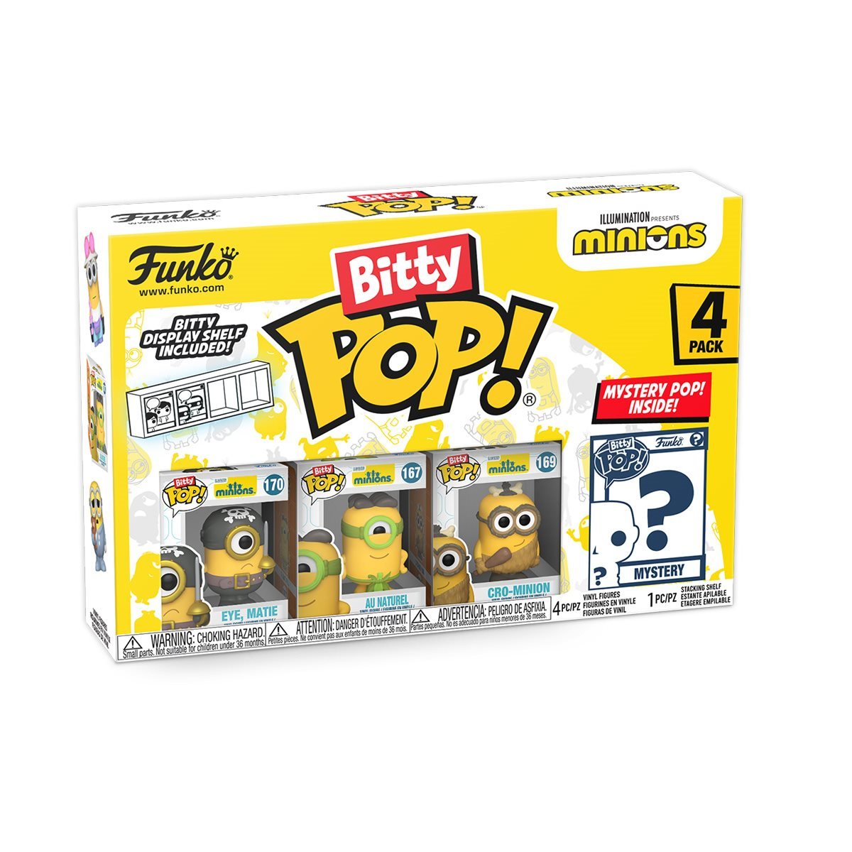 Bitty Pop Minions Eye Matie 4pk