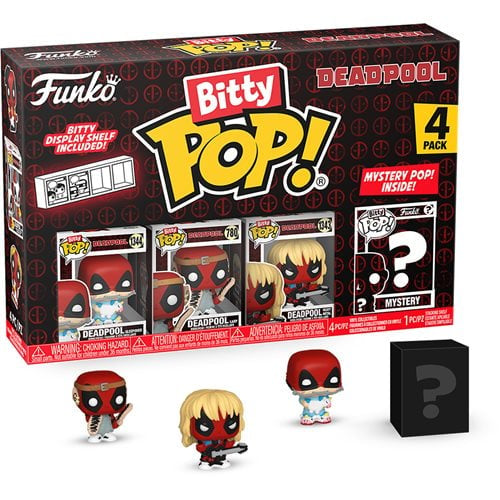 Bitty Pop Marvel Deadpool Sleepover 4pk