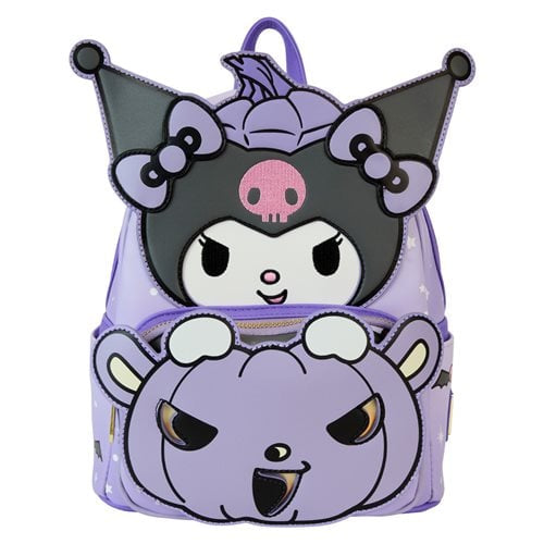 Loungefly Kuromi Pumpkin GITD Mini Backpack