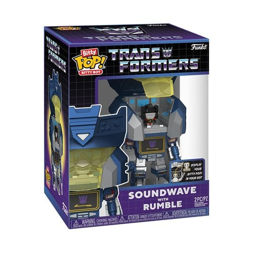 Bitty Pop Bot Soundwave w/Rumble