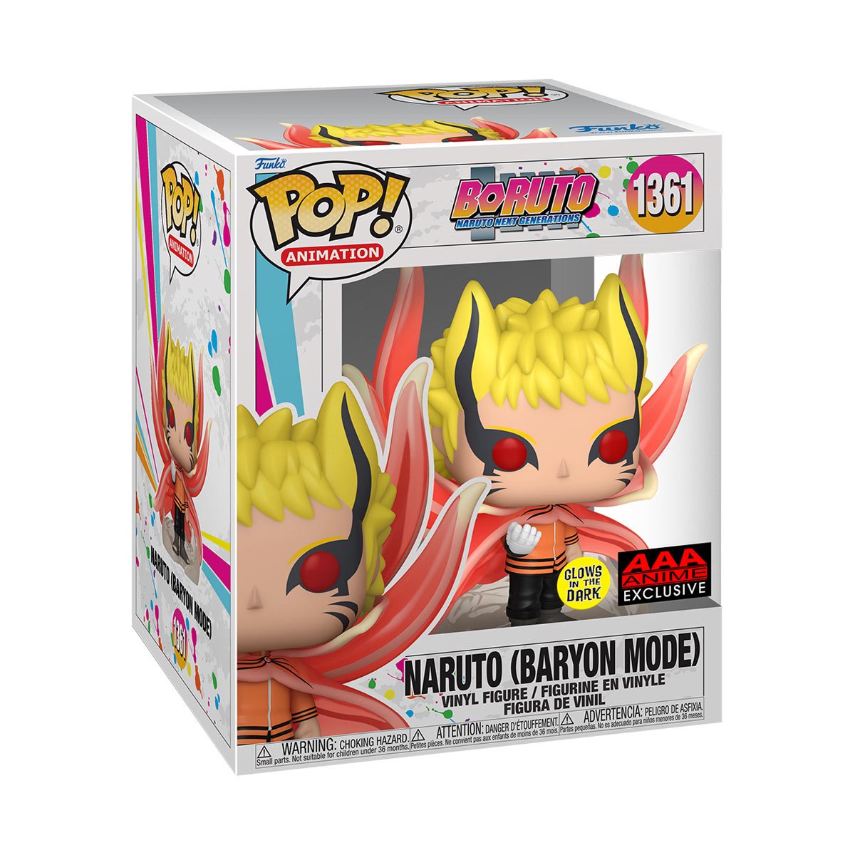 POP! Anime Boruto 6” Naruto (Baryon Mode) GITD #1361