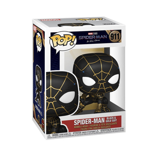 POP! Marvel NWH Spider-Man Blk & Gold Suit #911