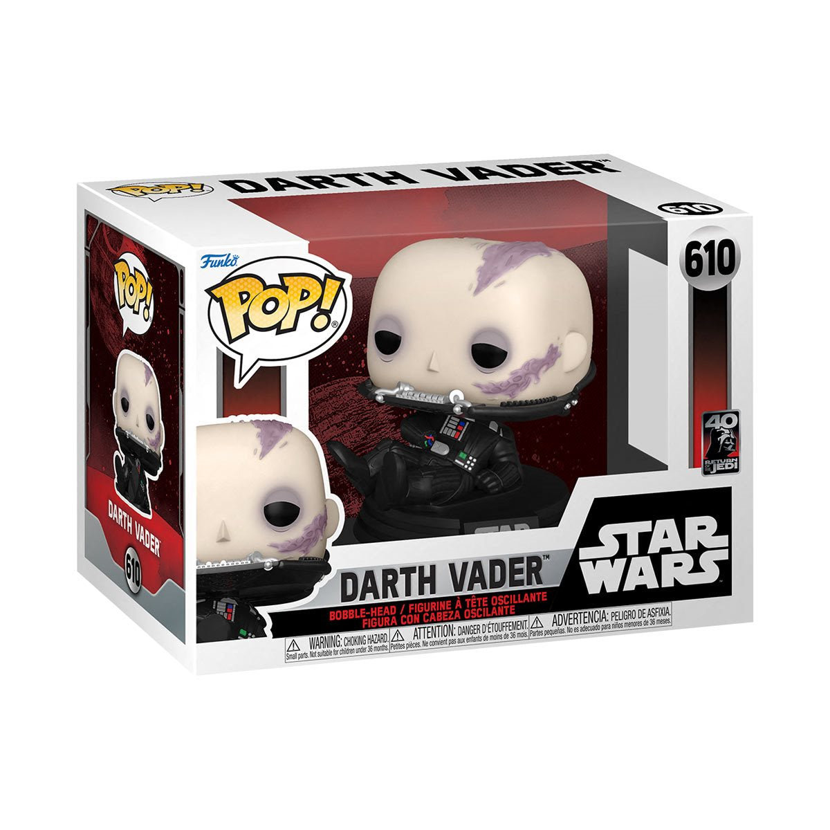 POP! Star Wars Darth Vader (Unmasked) #610