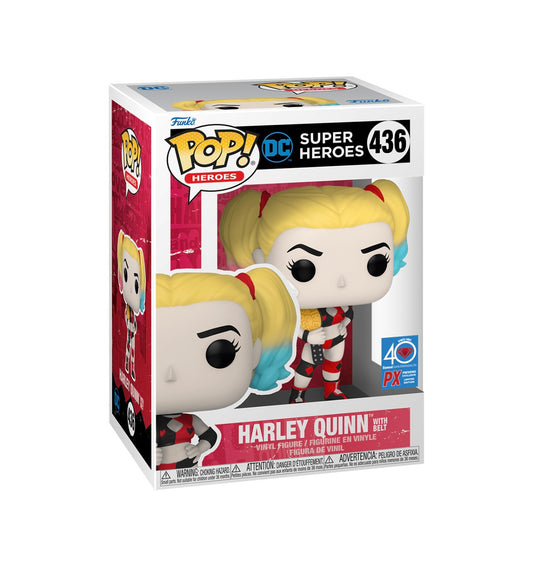 POP! Heroes Harley Quinn w/Belt #436