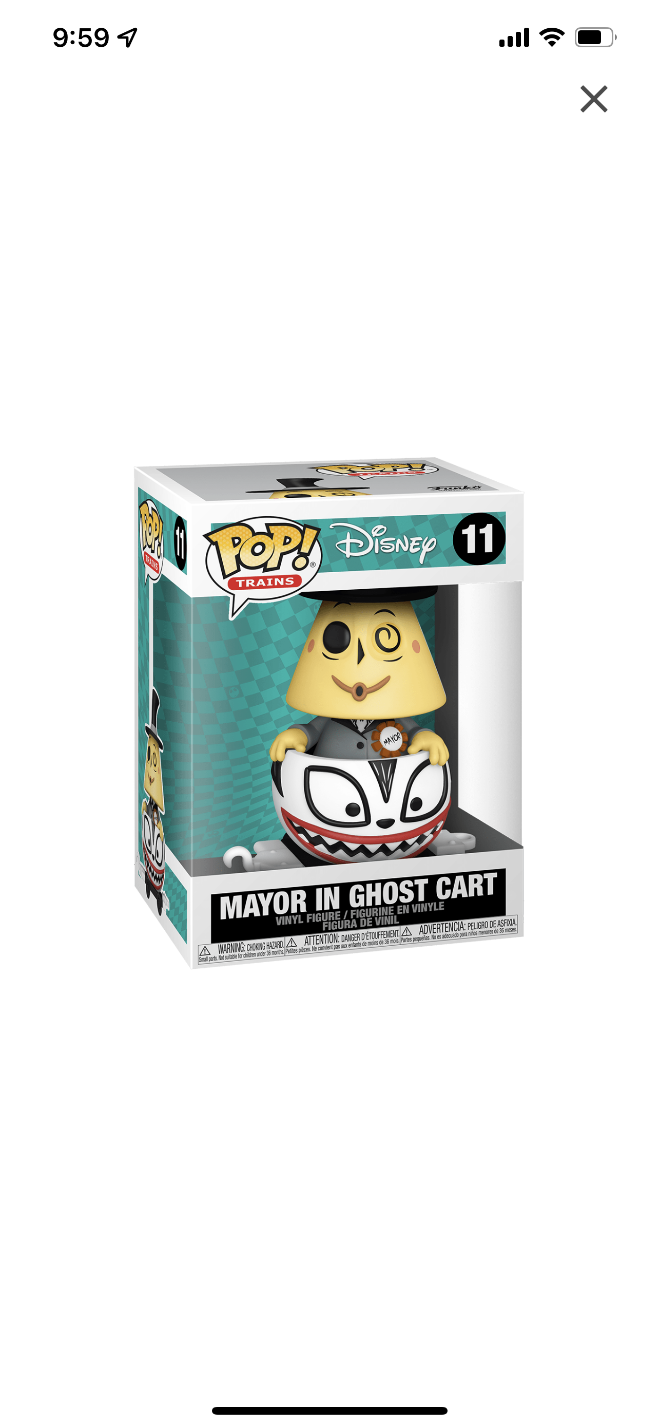 POP! Disney NBC Mayor in Ghost Cart #11