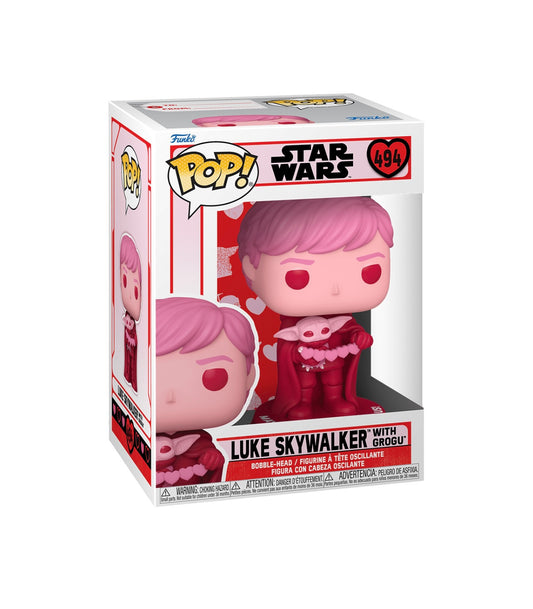 POP! Star Wars VDay Luke Skywalker w/Grogu #494