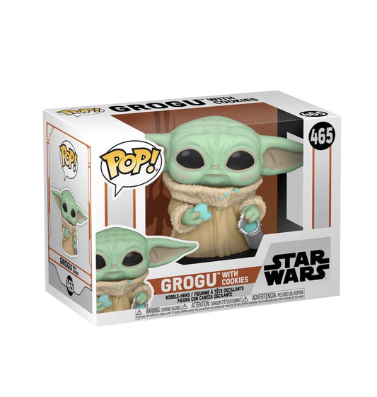 POP! Star Wars Mandalorian Grogu w/Cookie #465