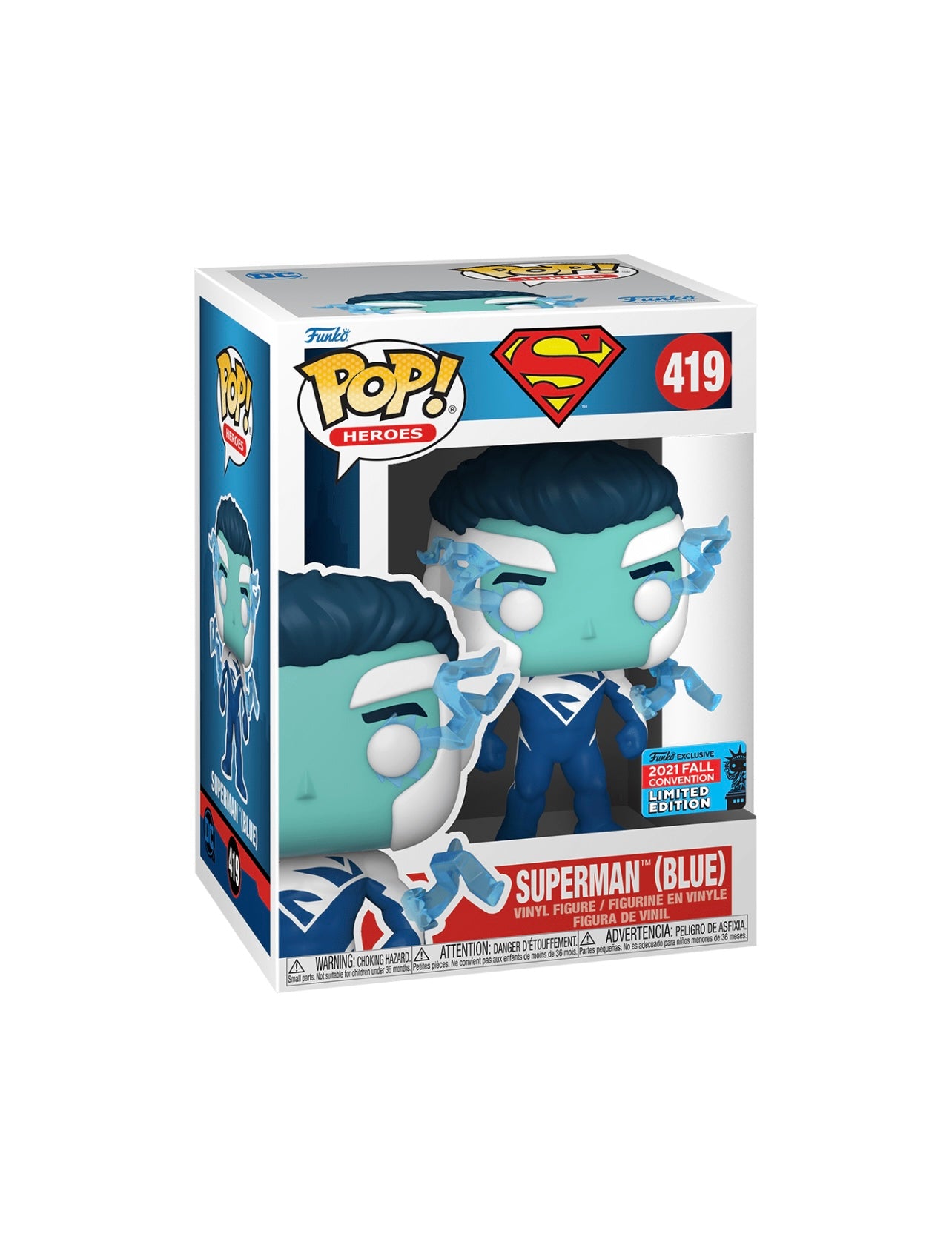 POP! Heroes Superman (Blue) #419